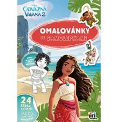 Omalovánky A4 se samolepkami Vaiana 2 - kniha z kategorie Omalovánky