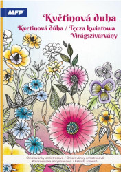 Omalovánky antistresové Květinová duha