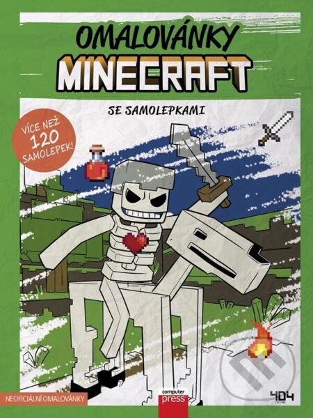 Omalovánky Minecraft se samolepkami