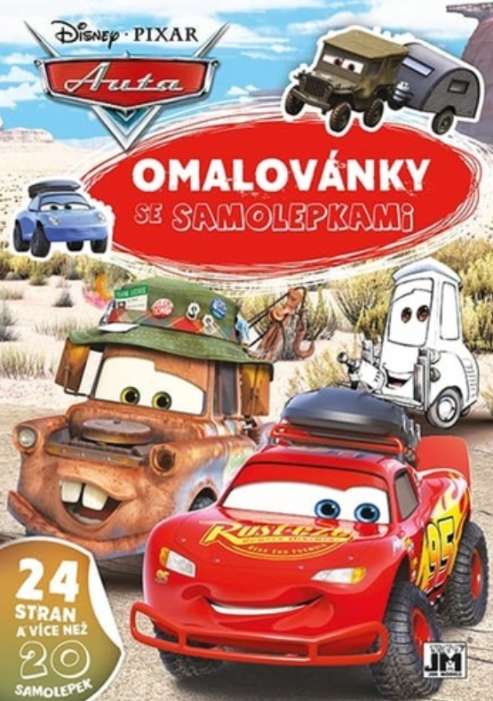 Omalovánky se samolepkami Auta - kniha z kategorie Omalovánky
