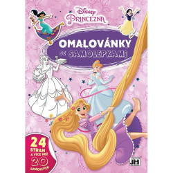 Omalovánky se samolepkami Disney Princezny - kniha z kategorie Omalovánky