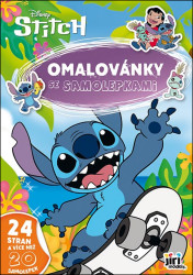 Omalovánky A4 se samolepkami Lilo & Stitch - kniha z kategorie Samolepky