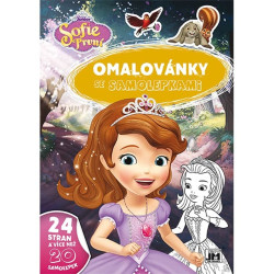 Omalovánky se samolepkami Sofie První - kniha z kategorie Omalovánky
