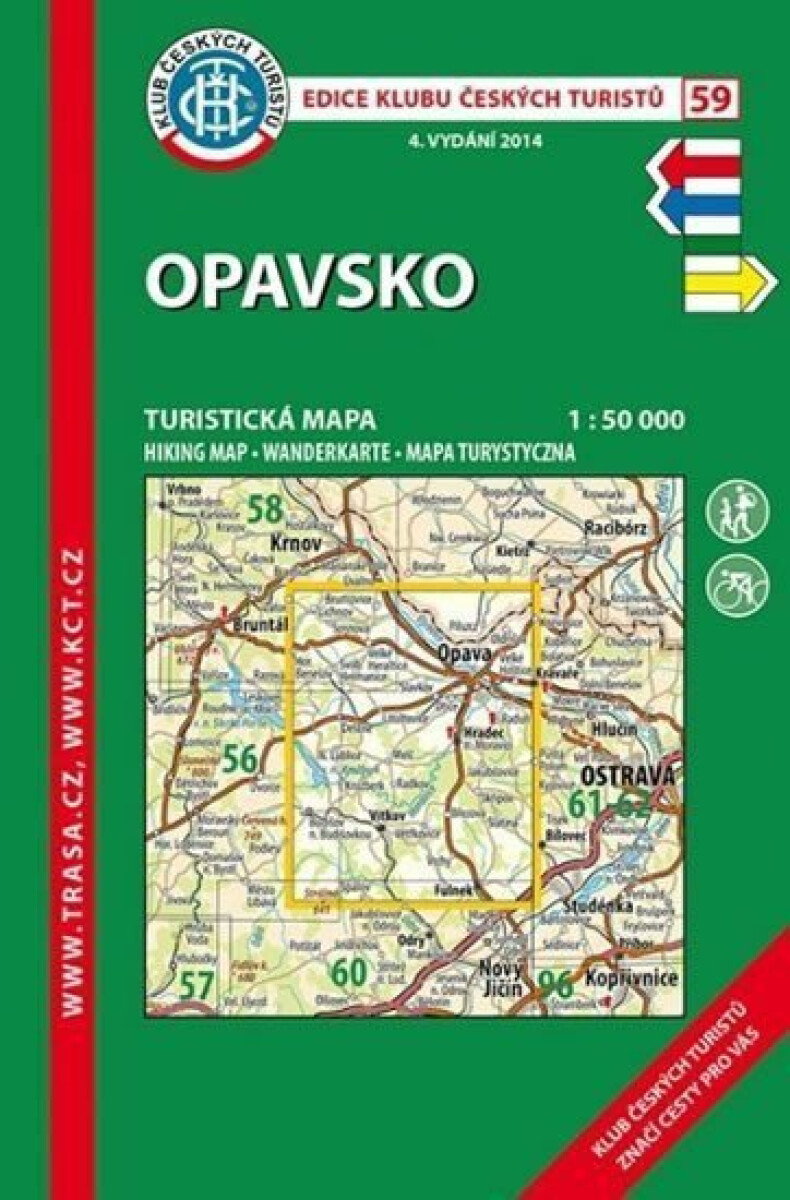 Opavsko 1:50 000 (Turistická mapa) - kniha z kategorie Mapy