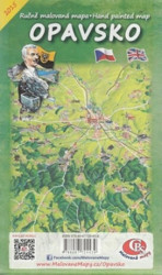Opavsko (Ručně malovaná mapa)