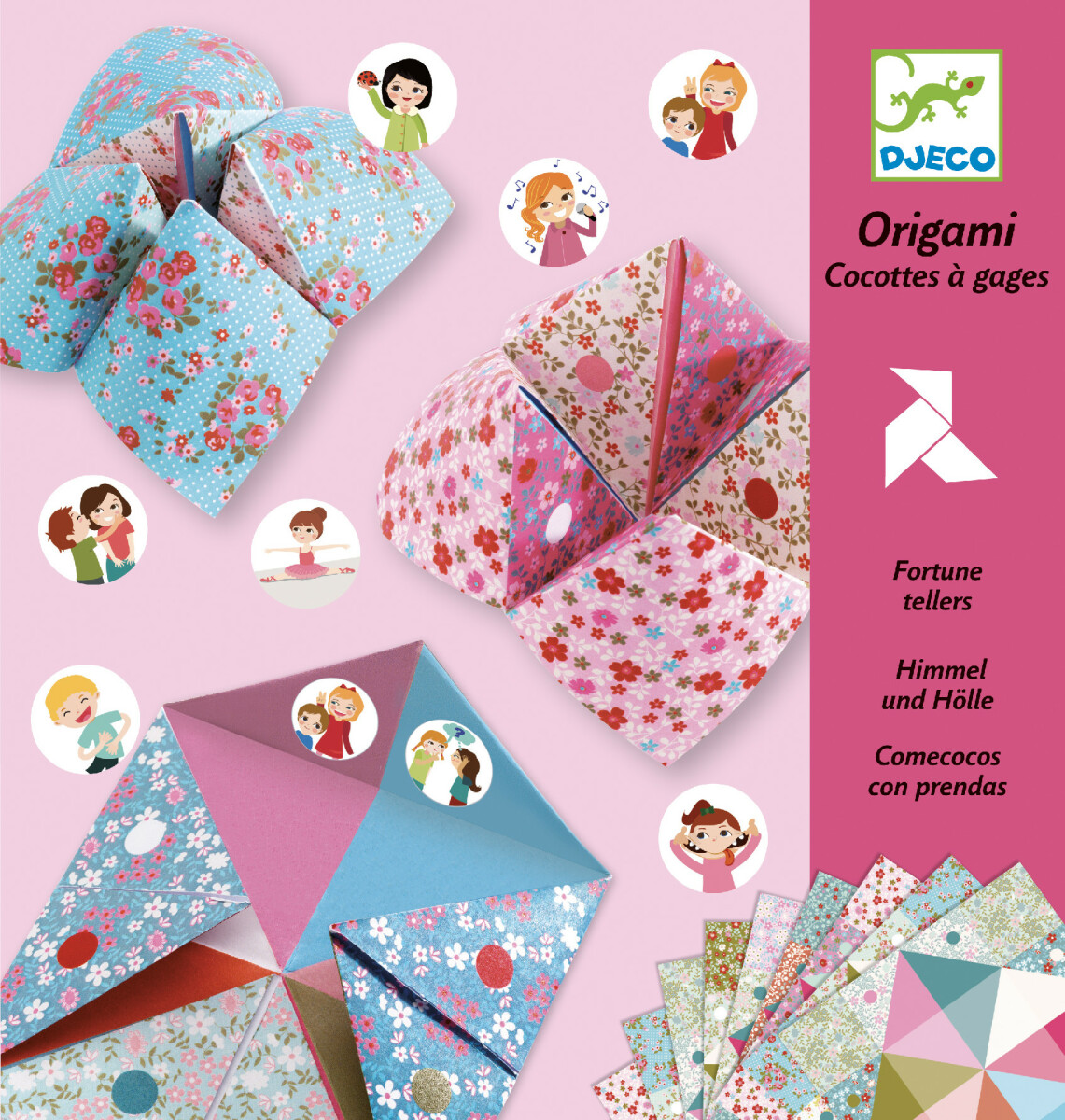 Origami skládačka nebe peklo ráj - dívčí