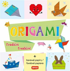 ORIGAMI tradiční +  barevné papíry