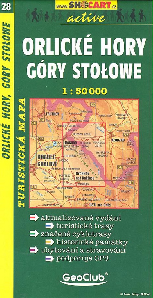 Orlické hory Góry Stołowe 1:50 000