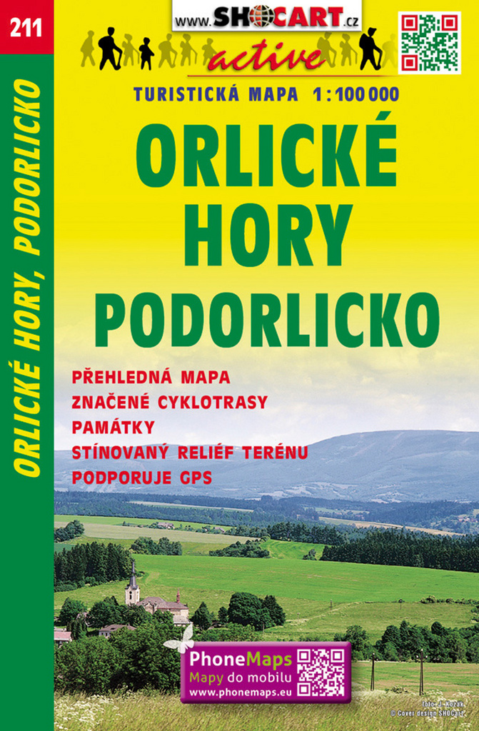 Orlické hory, Podorlicko 1:100 000