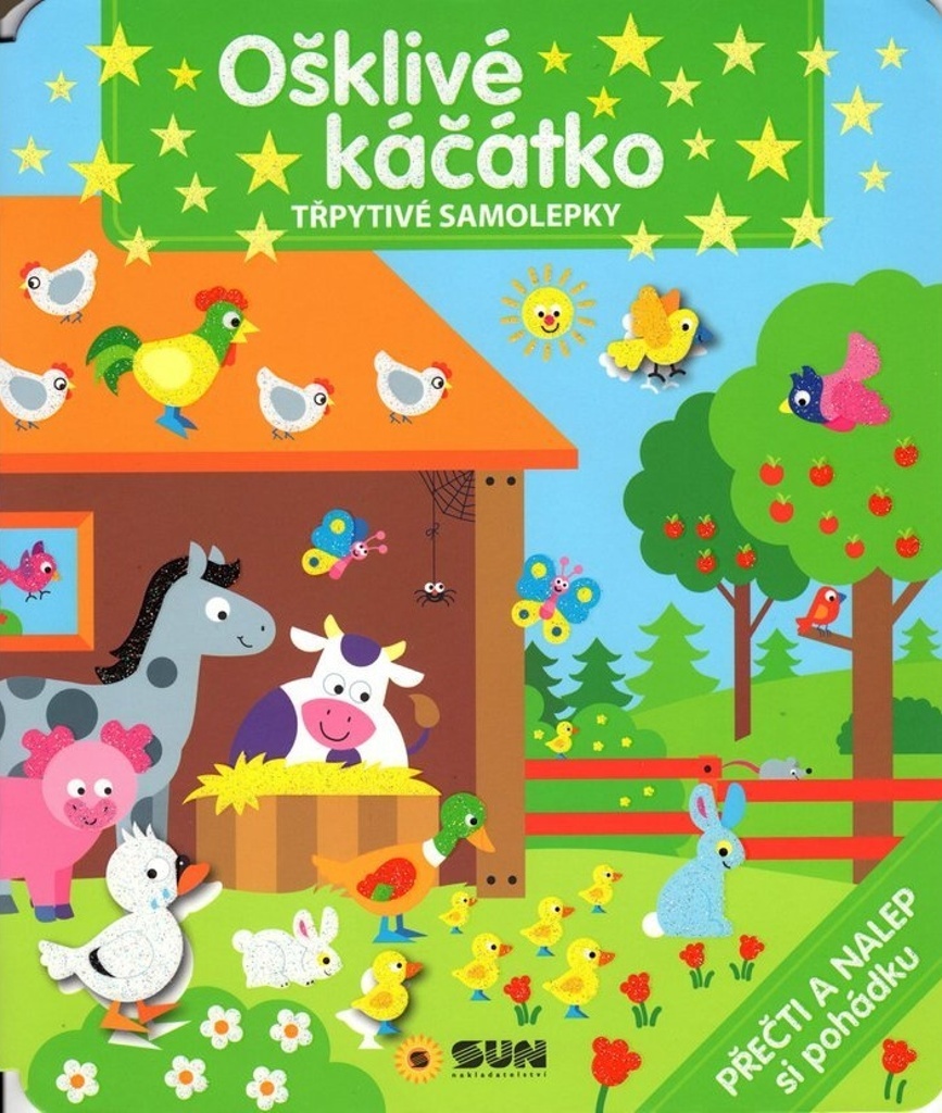 Ošklivé kačátko Třpytivé samolepky