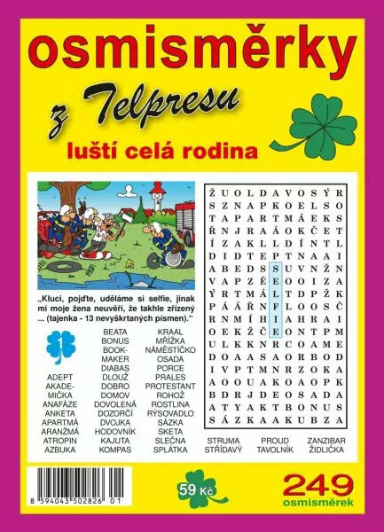 Osmisměrky z Telpresu luští celá rodina 1/2025