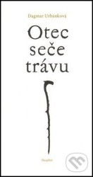 Otec seče trávu