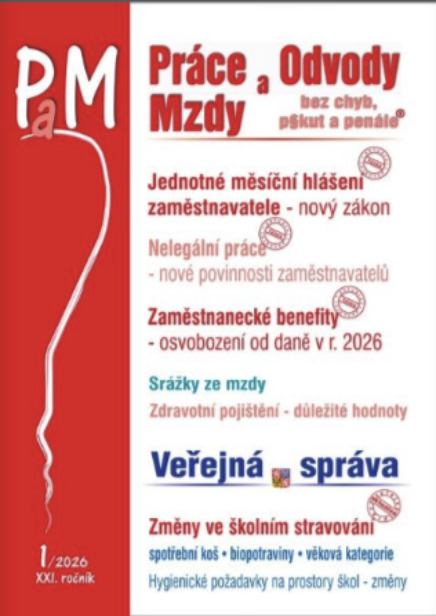 PaM 1/2026 Jednotné měsíční hlášení zaměstnavatele