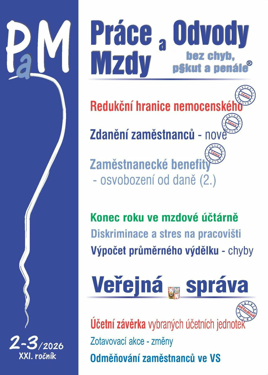 PaM 2-3/2026 Redukční hranice nemocenského v roce 2026 - Ladislav Jouza