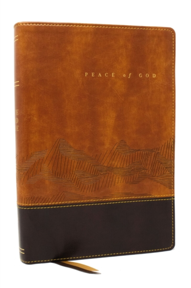 Peace of God Bible: Discover and Experience God's Shalom Throughout the Bible (NKJV, Brown Leathersoft, Red Letter, Comfort Print)