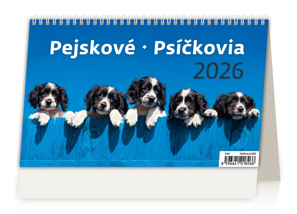 Pejskové 2026 - stolní kalendář