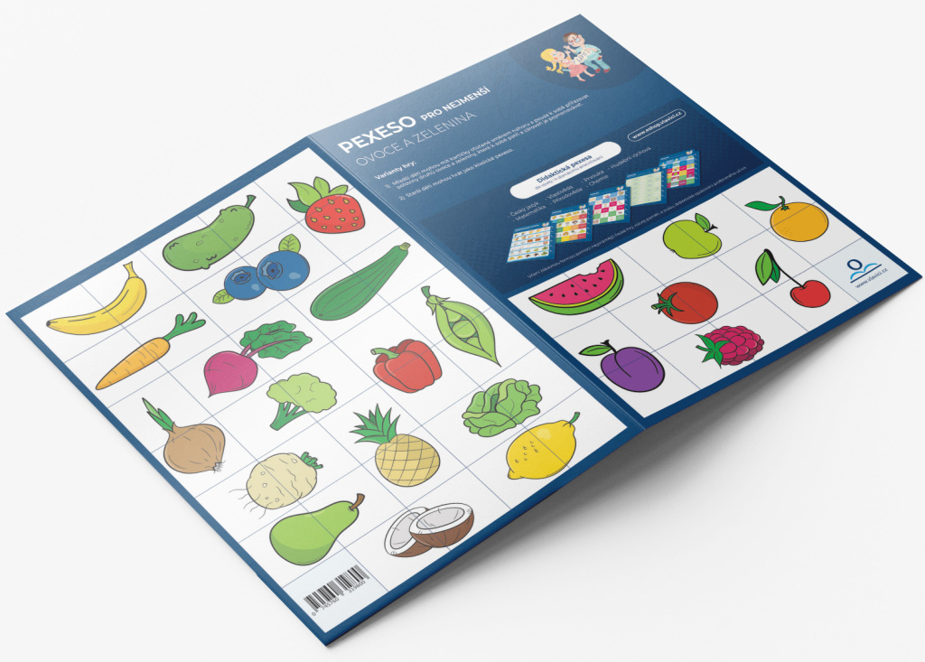 Pexeso pro nejmenší Ovoce a zelenina