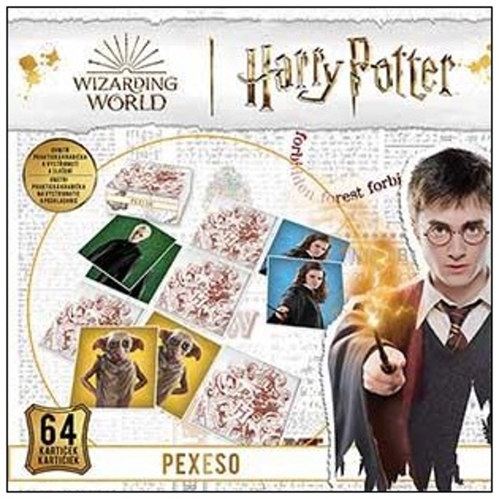 Pexeso v sešitu Harry Potter