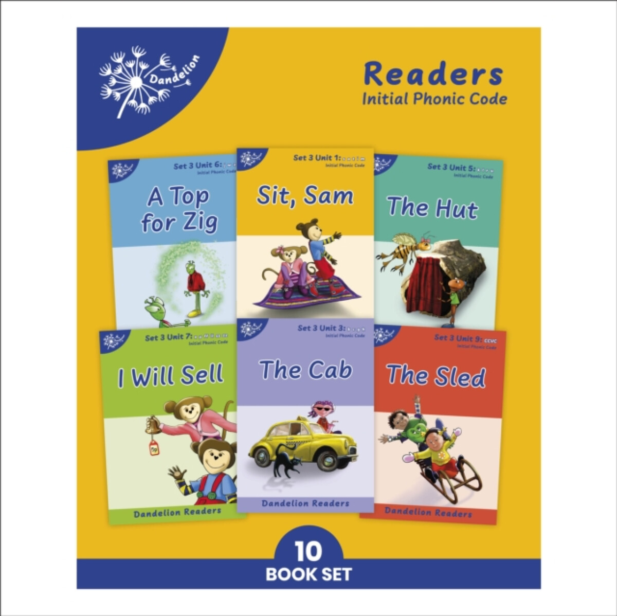 Phonic Books Dandelion Readers Set 3 Units 1-10