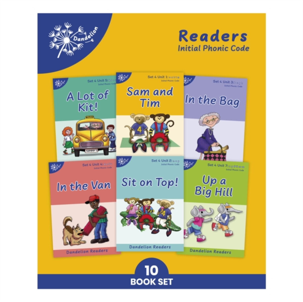Phonic Books Dandelion Readers Set 4 Units 1-10
