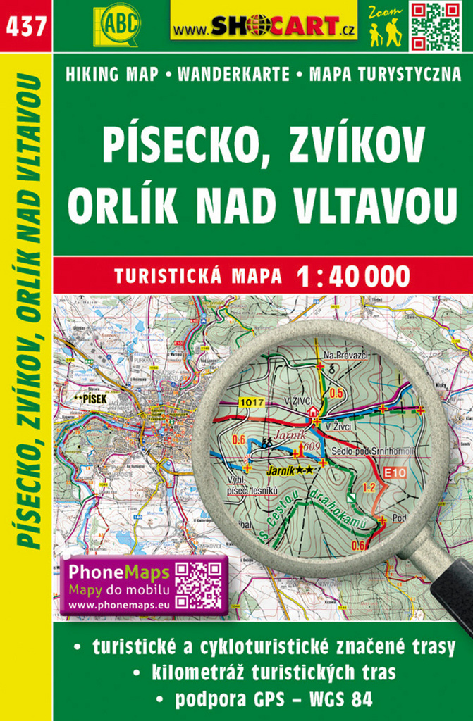 Písecko, Zvíkov, Orlík nad Vltavou 1:40 000
