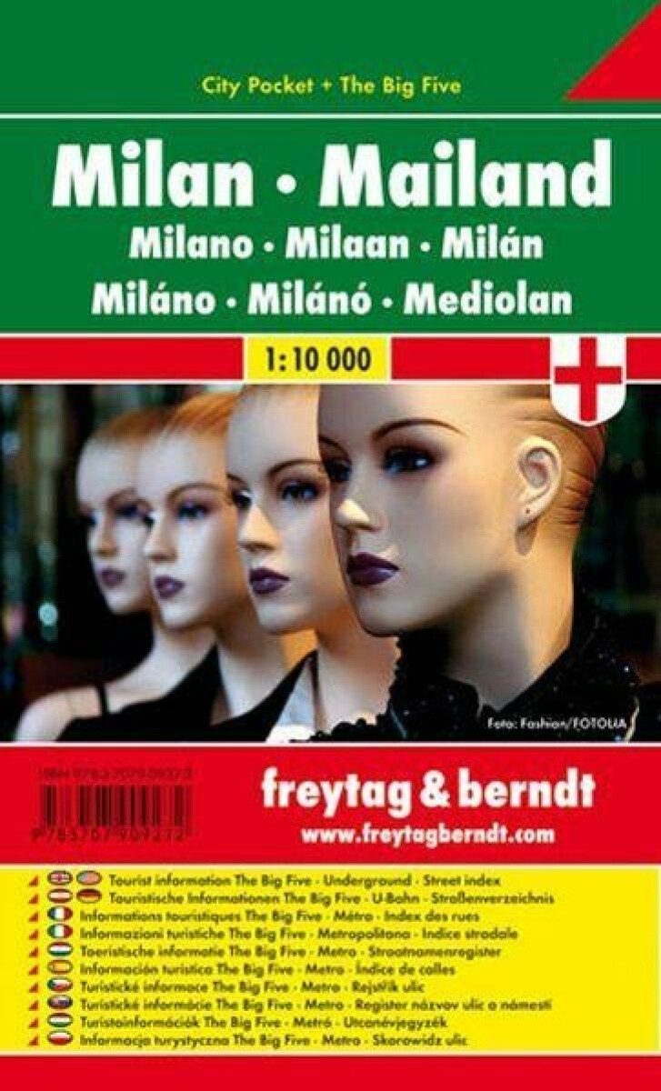 PL 110 CP Milán 1:10 000 / kapesní plán města