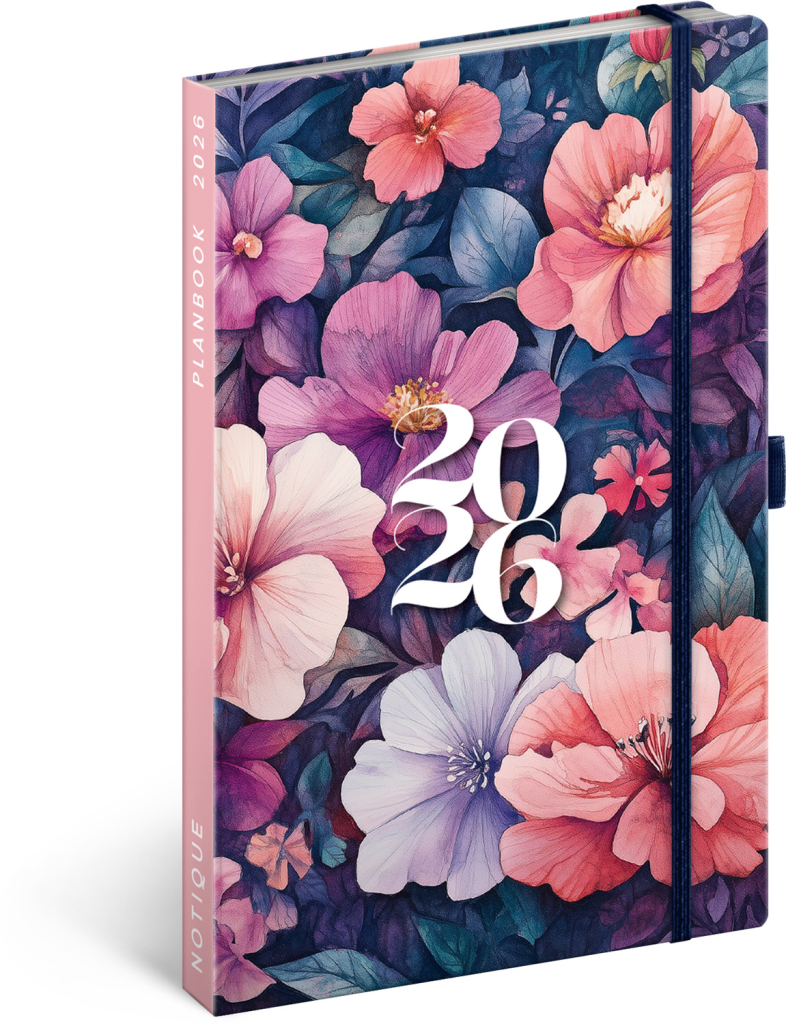 Planbook diář/notes Kytice 2026