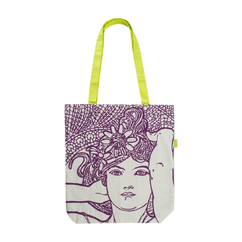 Plátěná taška Alfons Mucha - Amethyst, Fresh Collection