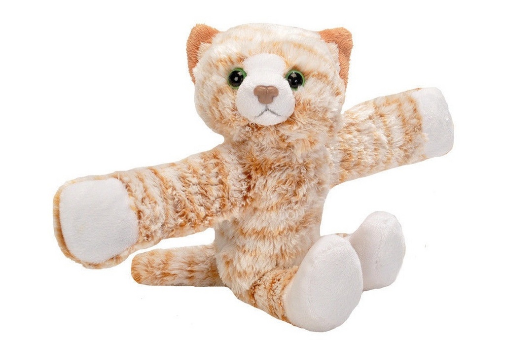 Plyšáček objímáček Kočka mourovatá 20 cm