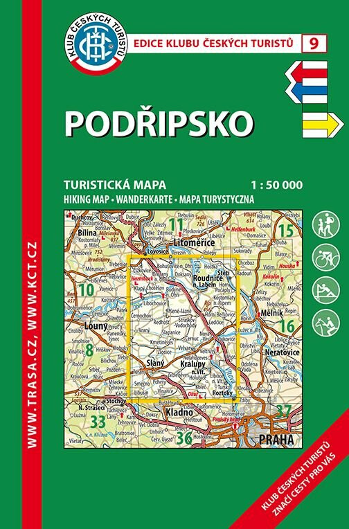 Podřipsko 1:50 000 Turistická mapa (KČT 9)