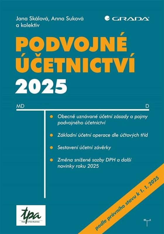 Podvojné účetnictví 2025 - Anna Suková, Jana Skálová
