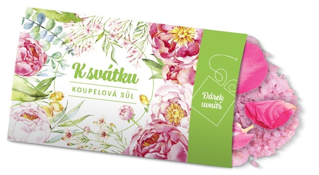 Pohled s dárkem K svátku