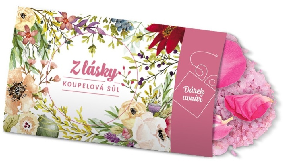 Pohled s dárkem Z lásky