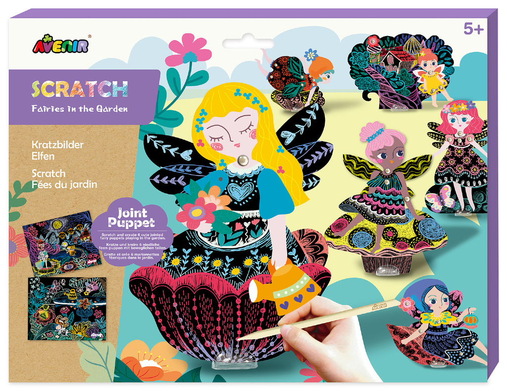 Pohyblivé škrabací obrázky Víly