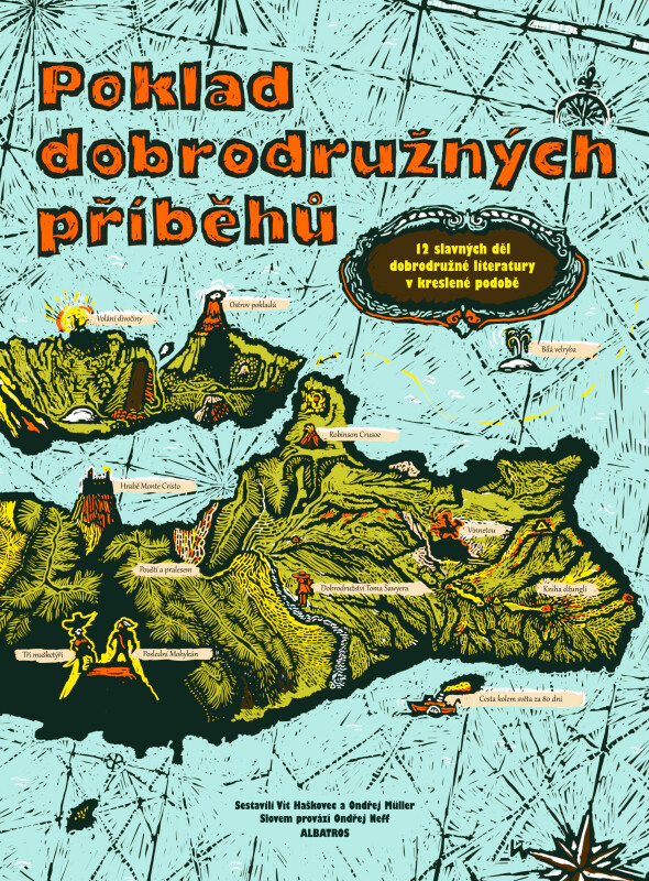 Poklad dobrodružných příběhů (12 slavných děl dobrodružné literatury v kreslené podobě) - kniha z kategorie Mýty, pověsti a legendy