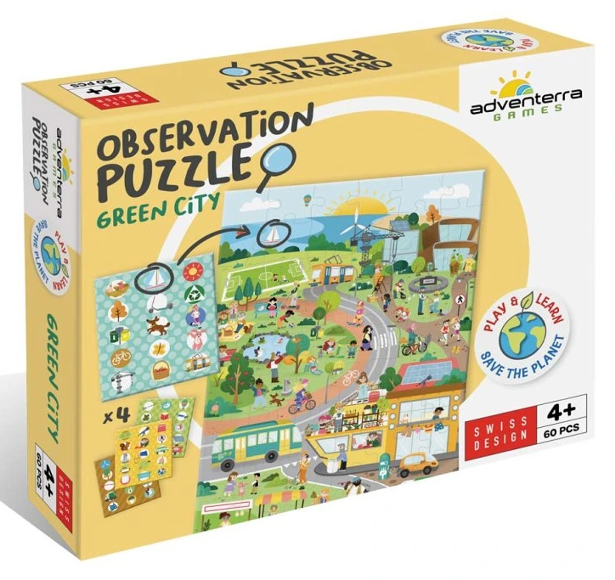 Postřehové puzzle Ekologické město