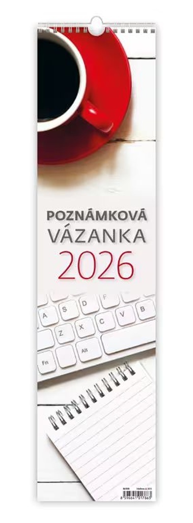 Poznámková vázanka 2026 - nástěnný kalendář