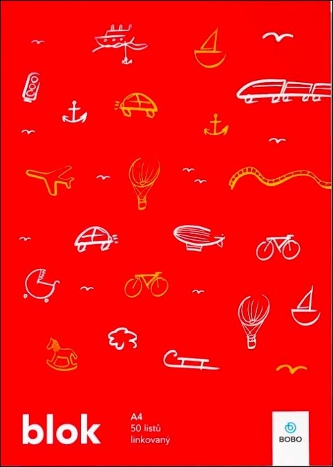 Poznámkový blok SVĚT A4 Linka 50 listů