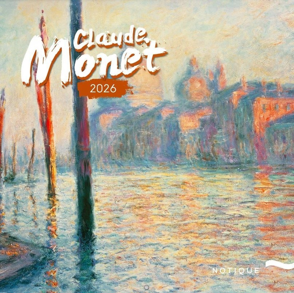 Poznámkový kalendář Claude Monet 2026 - nástěnný kalendář