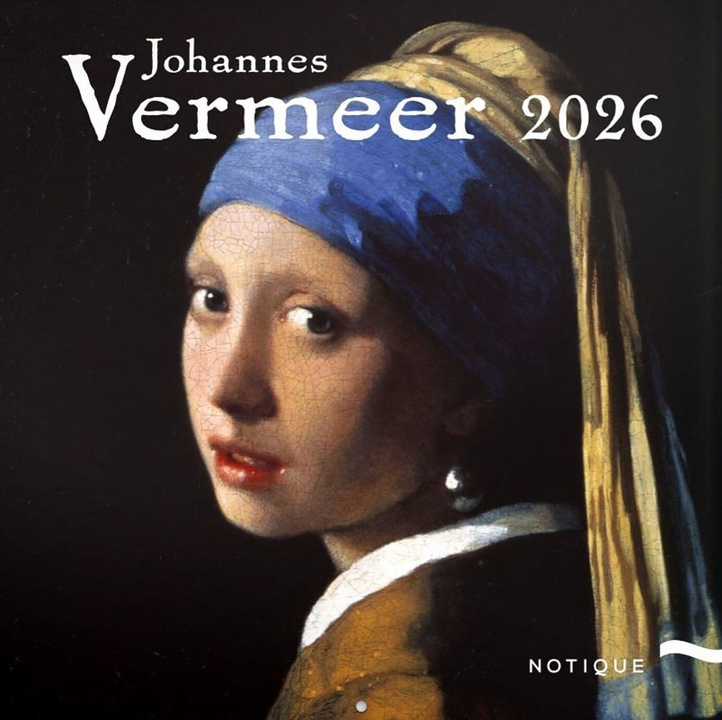 Poznámkový kalendář Johannes Vermeer 2026 - nástěnný kalendář