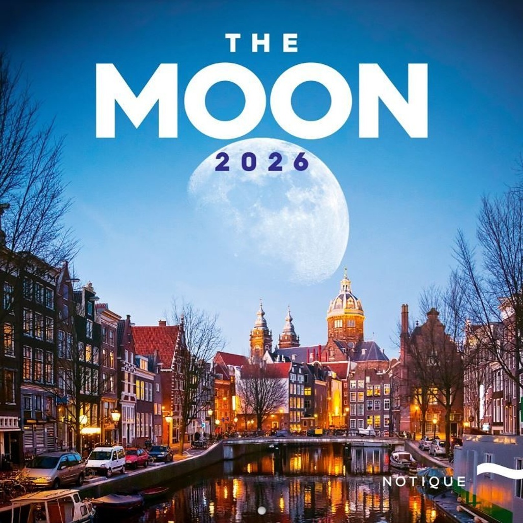 Poznámkový kalendář Měsíc 2026 - nástěnný kalendář