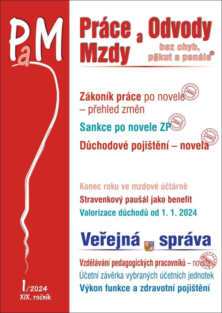 Práce a mzdy 1/2024 – Práce na dálku a dohody