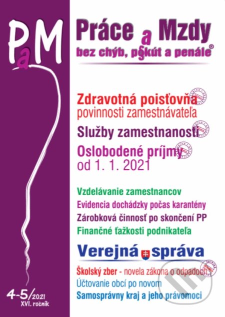 Práce a mzdy 4-5/2021 - Zdravotná poisťovňa