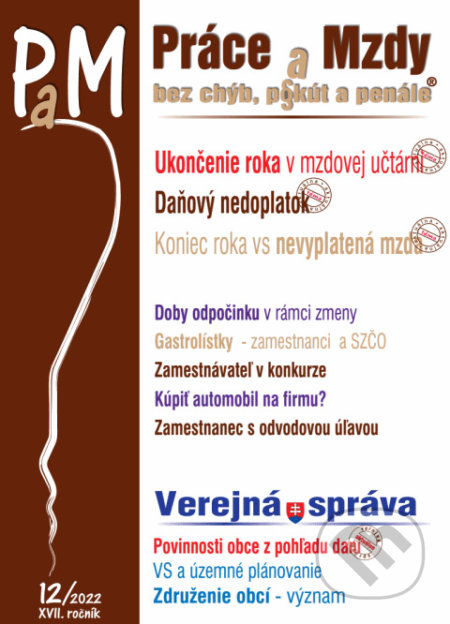 Práce a Mzdy č. 12 / 2022