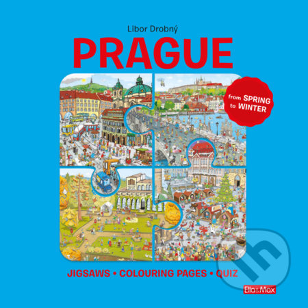 Prague (from sprig to winter) (Jigsaws - Colouring pages