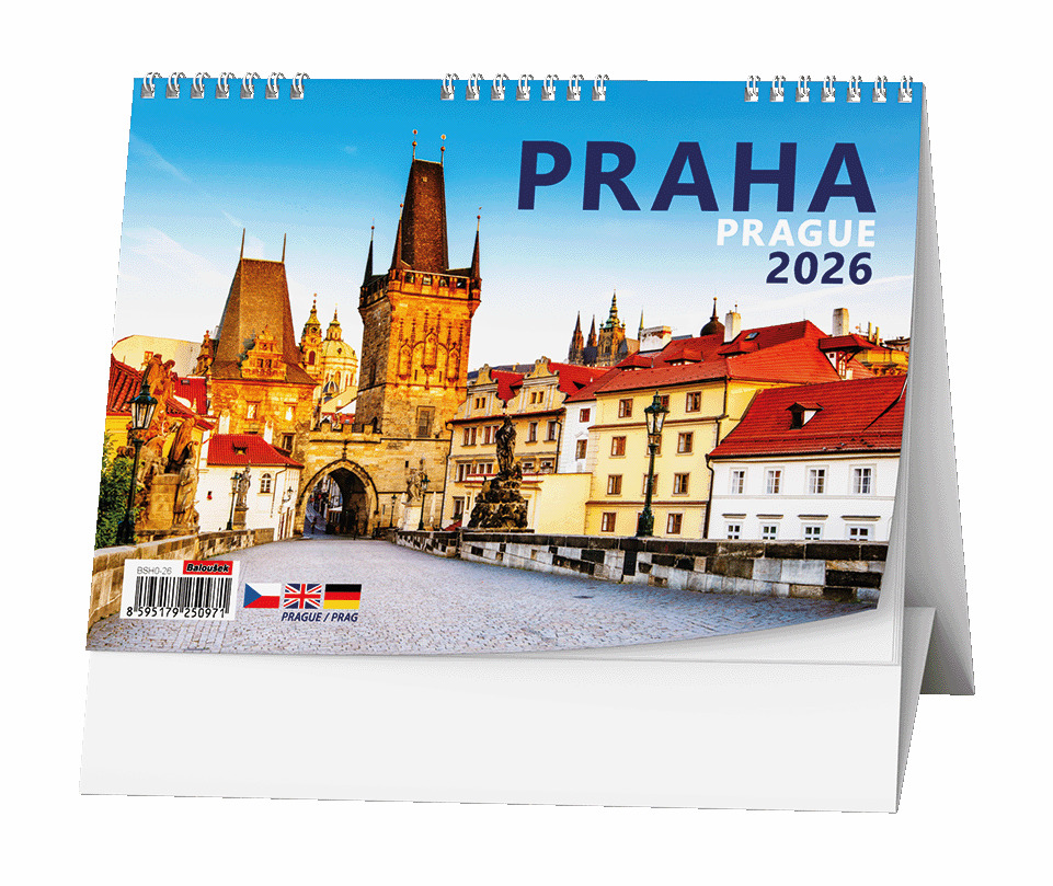 Praha 2026 - stolní kalendář