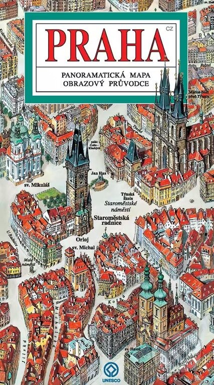 Praha - mapa panoramatická