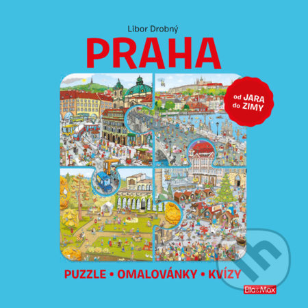 Praha (od jara do zimy) (Puzzle - omalovánky