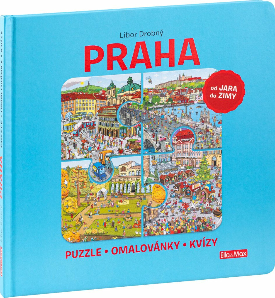 Praha - Puzzle, omalovánky, kvízy - Libor Drobný, Ema Potužníková