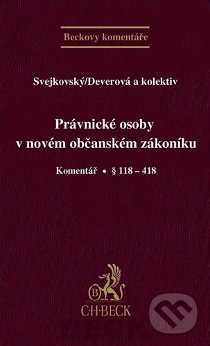 Právnické osoby v novém občanském zákoníku (Komentář - Paragraf 118